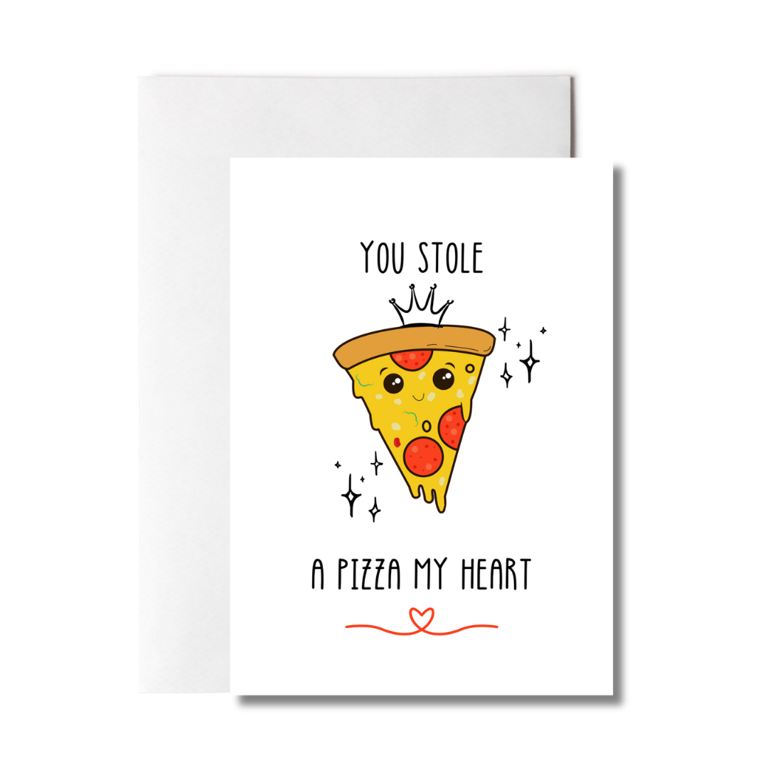 Pizza My Heart Greeting Card