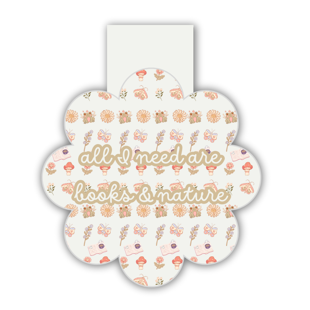 Spring Cottage Magnetic Bookmark