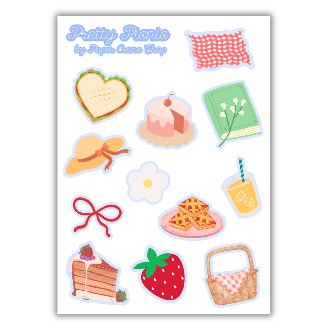 Pretty Picnic Sticker Sheet