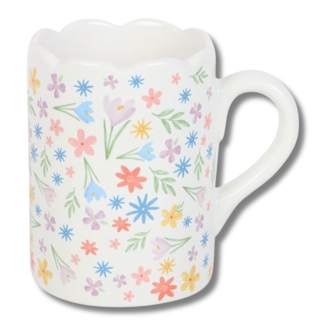 Scalloped Spring Mug