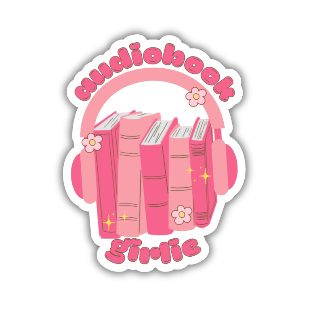 Audiobook Girlie Jumbo Sticker