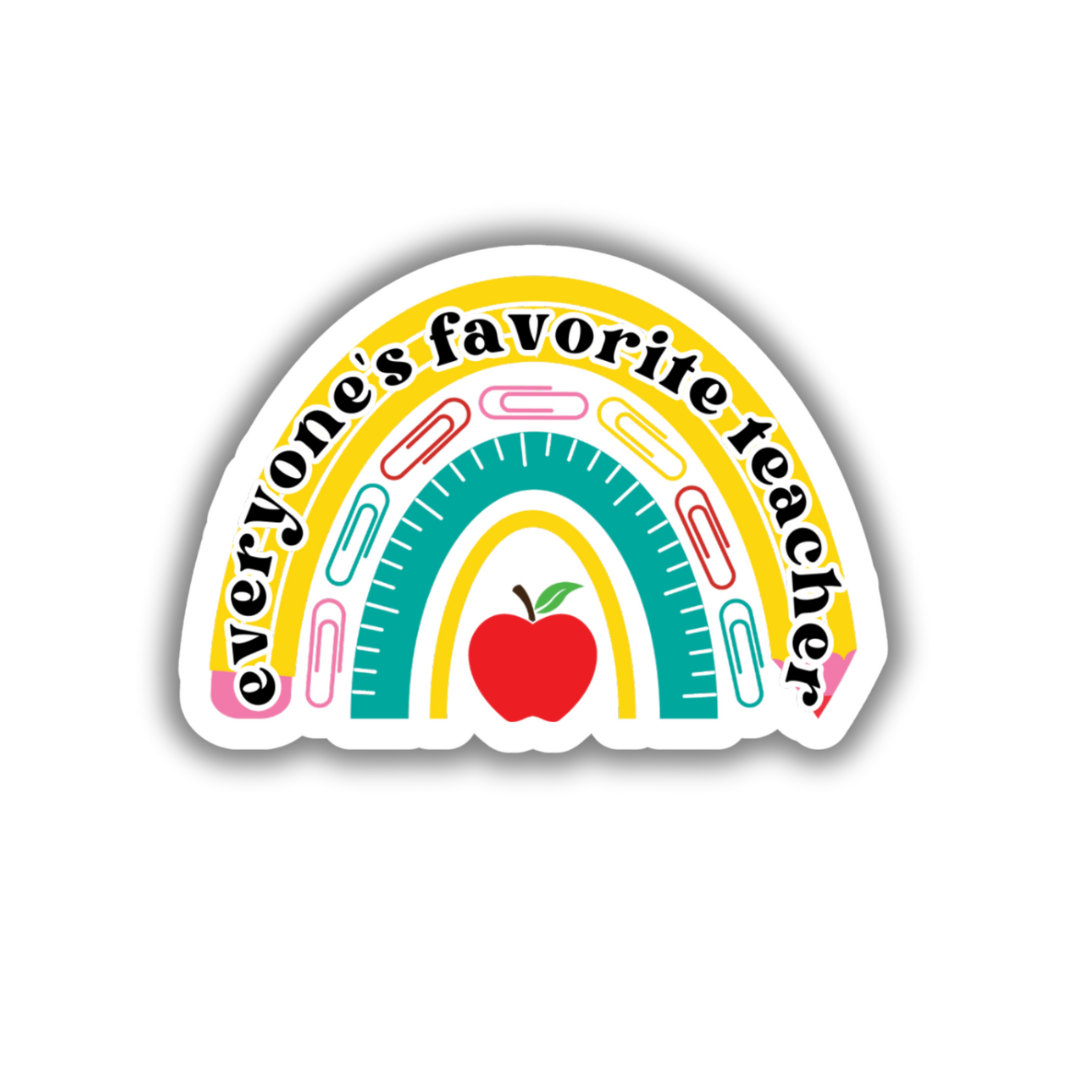 Everyone's Favorite Teacher Jumbo Sticker