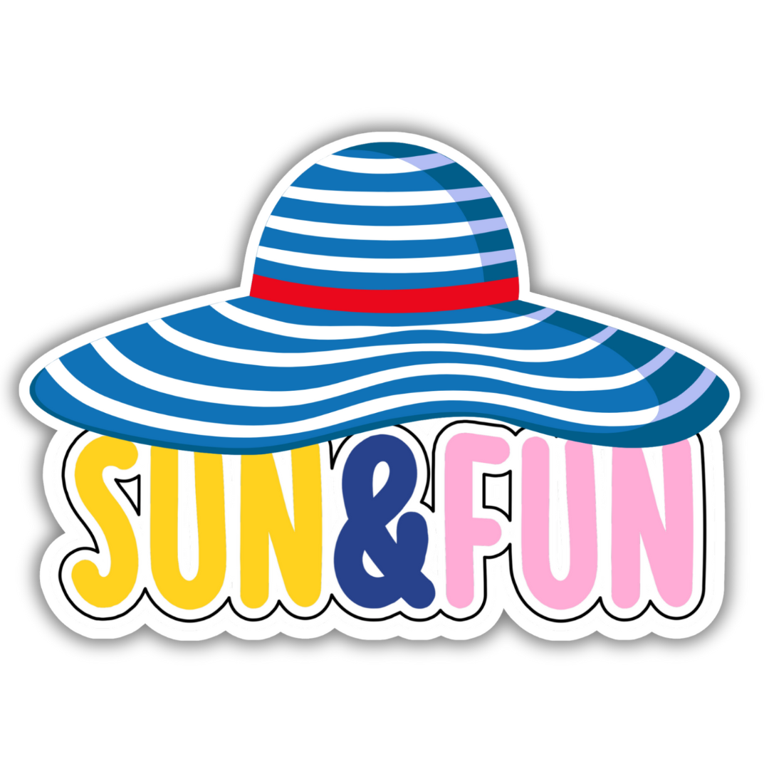 Pool Party Sun & Fun Jumbo Sticker