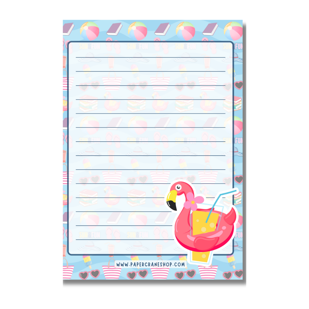 Pool Party Notepad