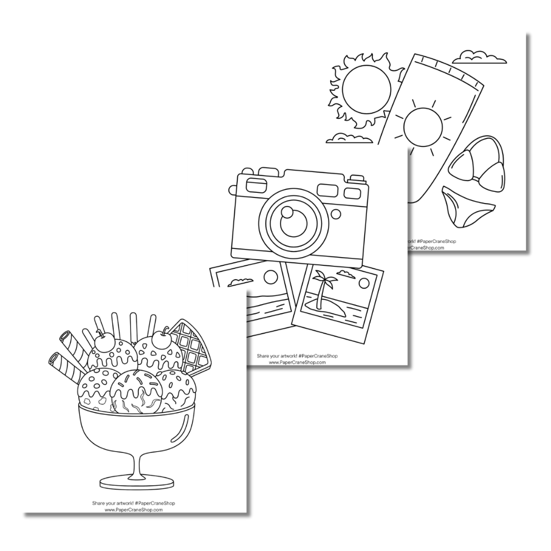 The Way Too Busy Girl's Coloring Book - Pool Party Edition