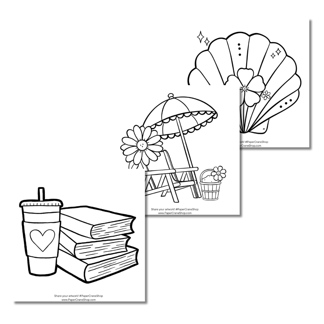 The Way Too Busy Girl's Coloring Book - Pool Party Edition