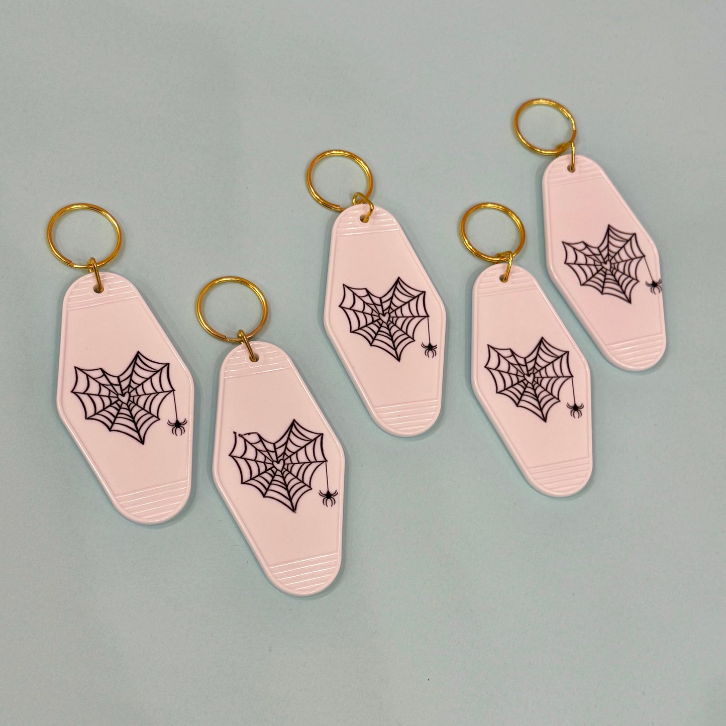 Spiderweb Keychain