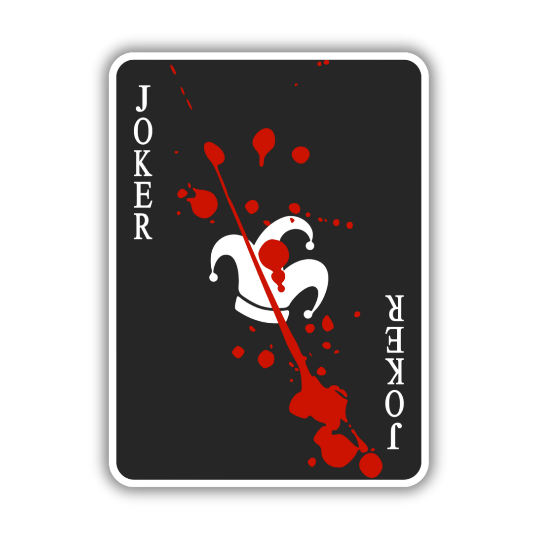 Joker Card Jumbo Sticker