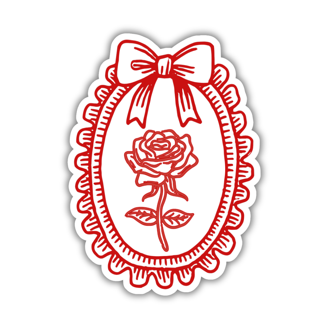 Red Rose Sticker