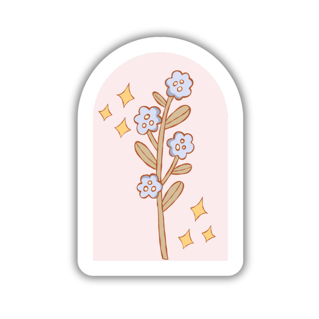 Spring Cottage Flower Jumbo Sticker