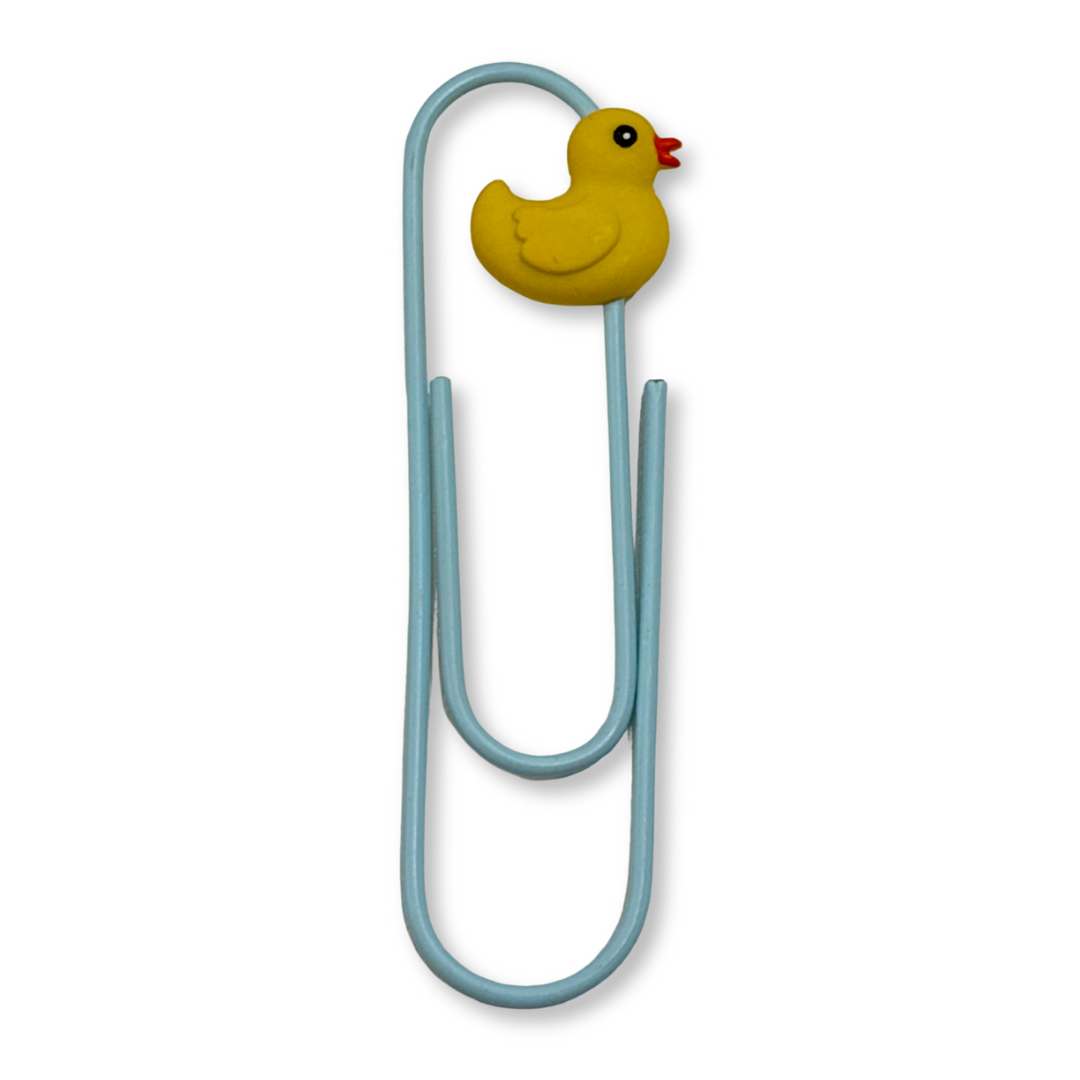 Rubber Duckie Paper Clip Bookmark