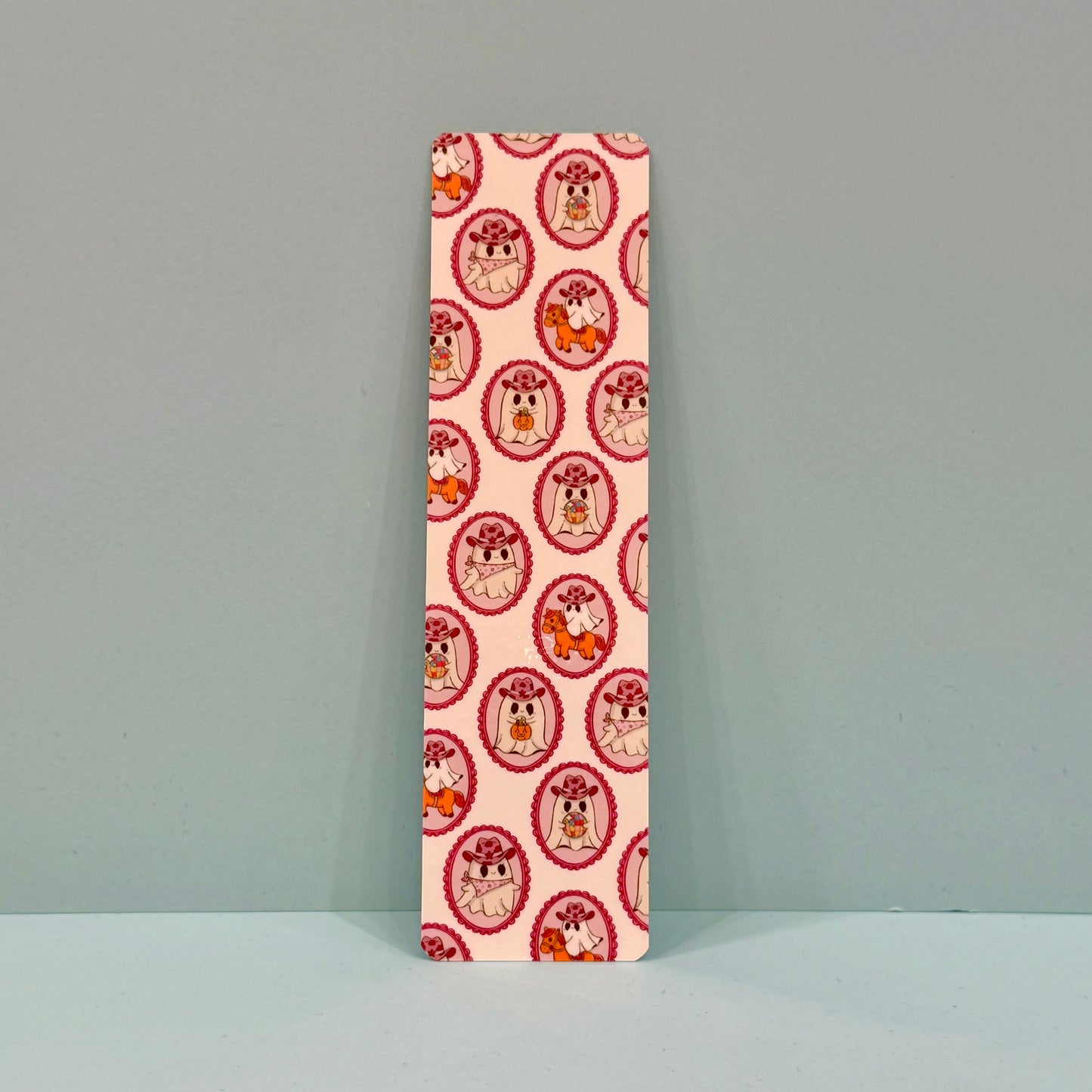 Cowboy Ghosties Laminate Bookmark