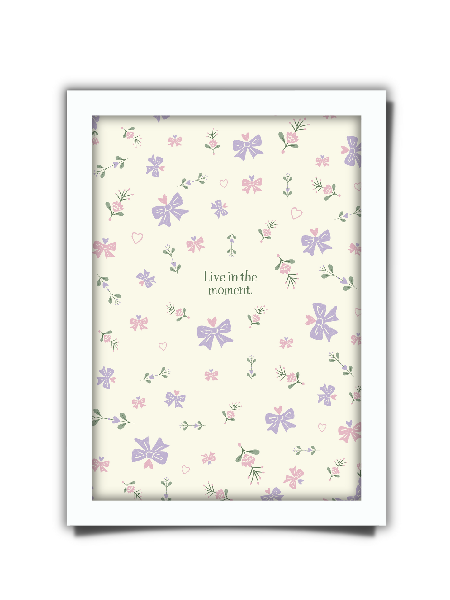 Live in the Moment Framed Art Print