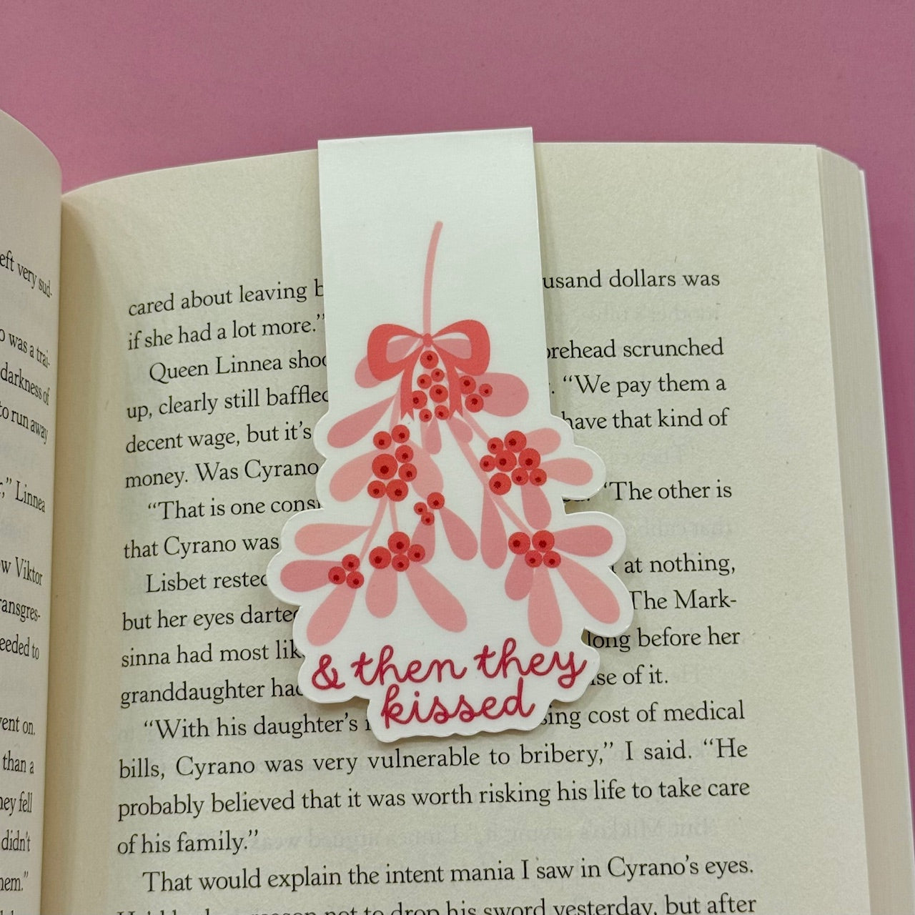 Cowgirl Christmas Magnetic Bookmark