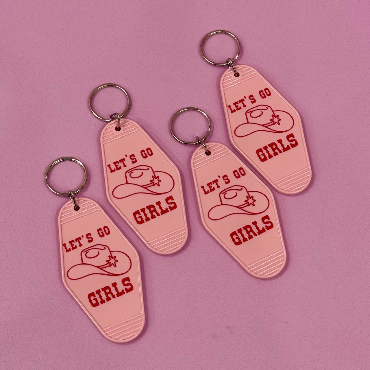 Cowgirl Christmas Keychain