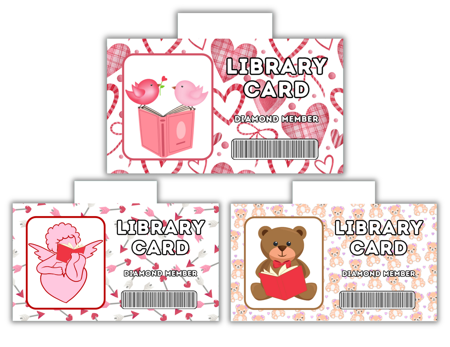 Valentine's Magnetic Bookmarks Collection