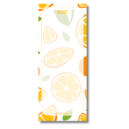 Oodles of Oranges Tall Notepad