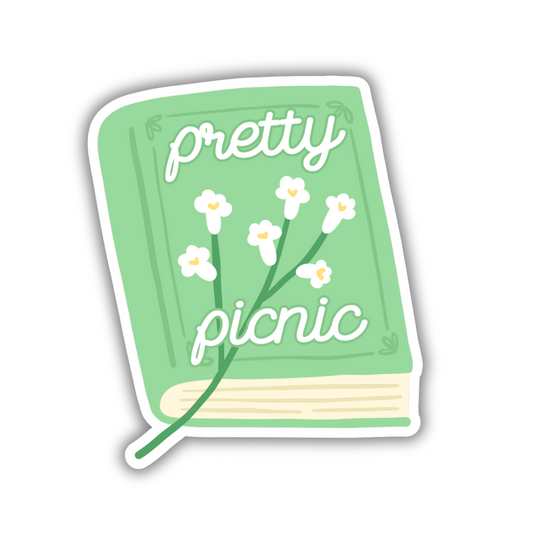 Pretty Picnic Book Jumbo Sticker