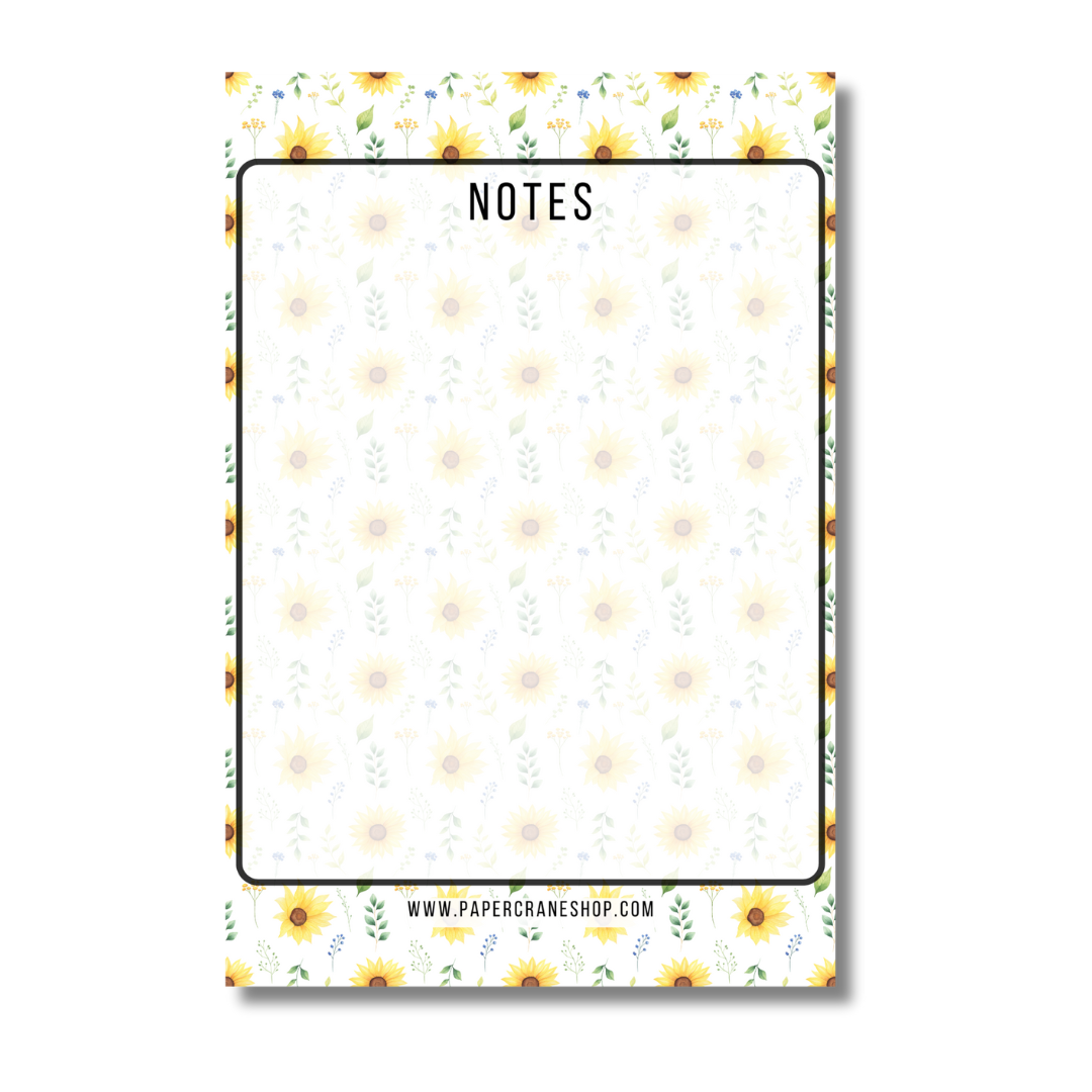 Soft Sunflowers Notepad