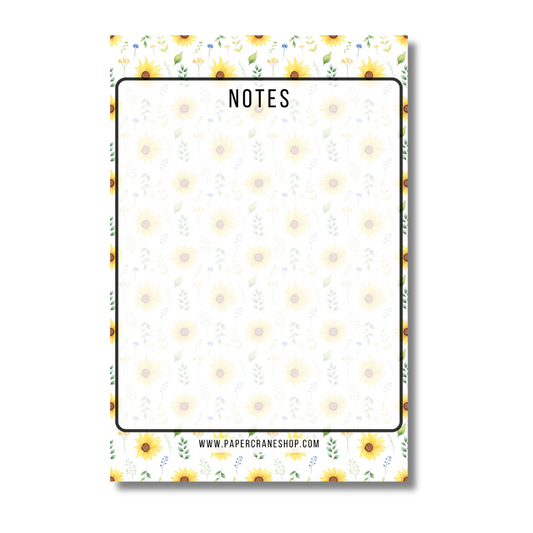 Soft Sunflowers Notepad