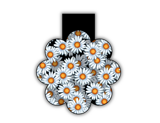 Black Daisies Magnetic Bookmark