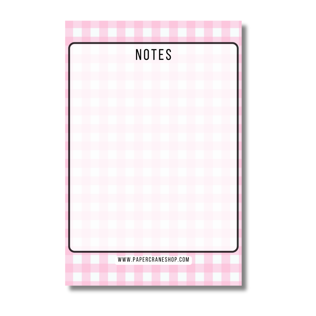 Gingham Notepads