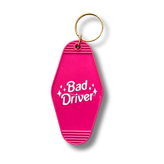 Bad Driver Motel Keychain