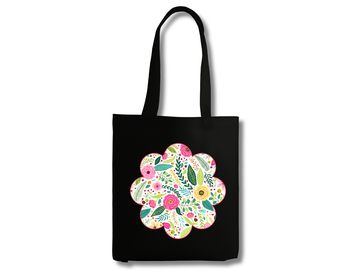 White Florals Tote Bag