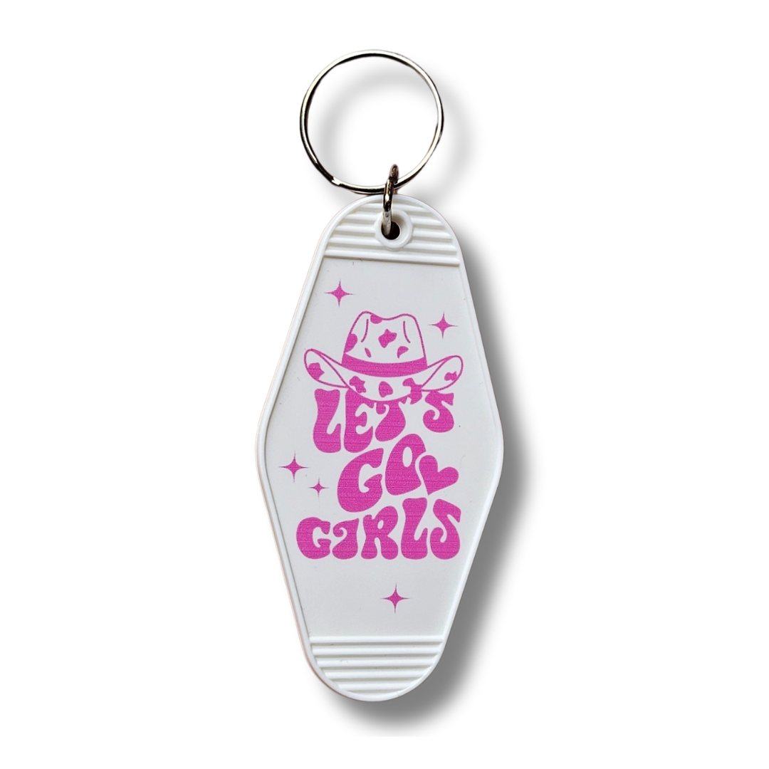 Let's Go Girls Motel Keychain