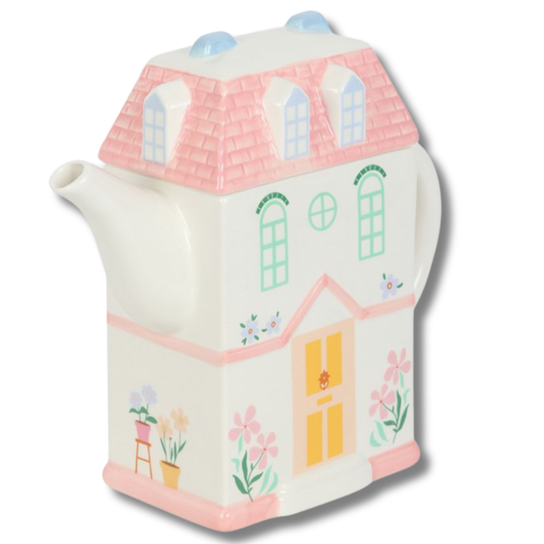Pastel House Teapot