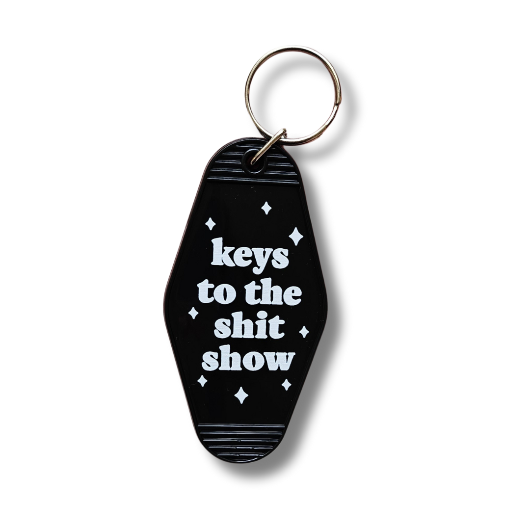 Keys to the Shit Show Motel Keychain