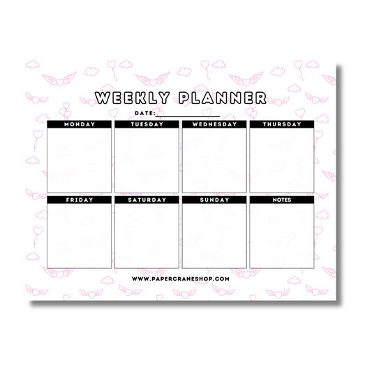 Love is in the Air Weekly Planner Pad