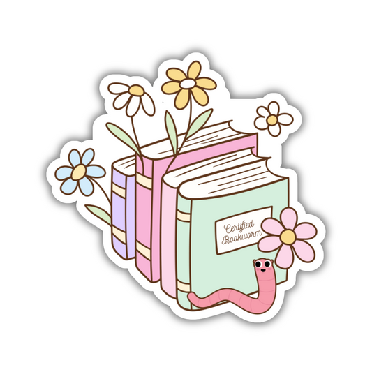 Certified Bookworm Sticker