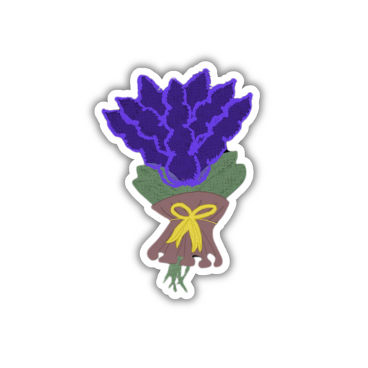 Lavender Doodle Sticker