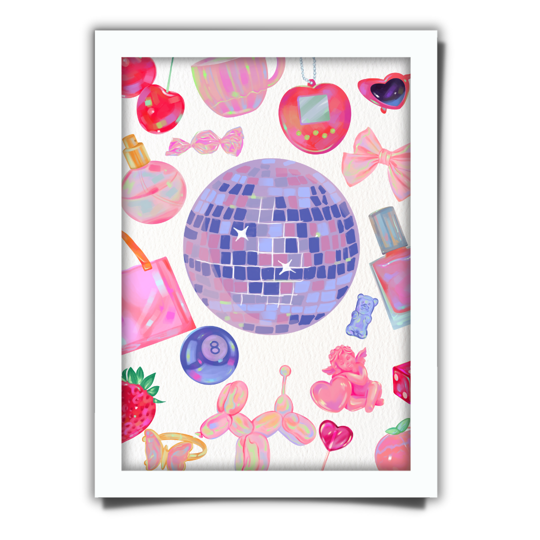 Disco Fever Framed Print