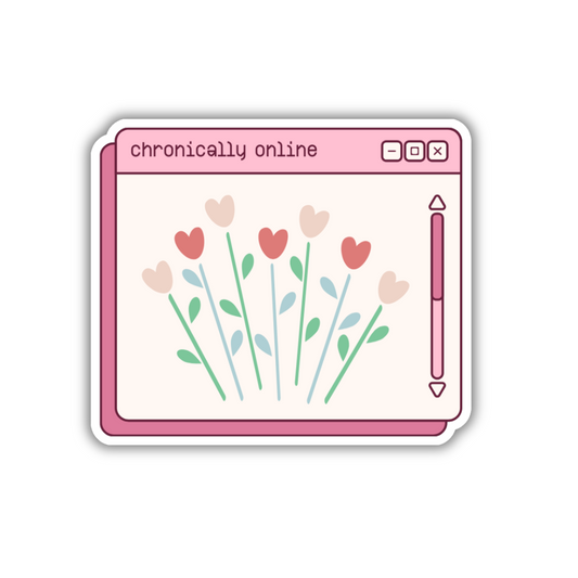 Chronically Online Sticker