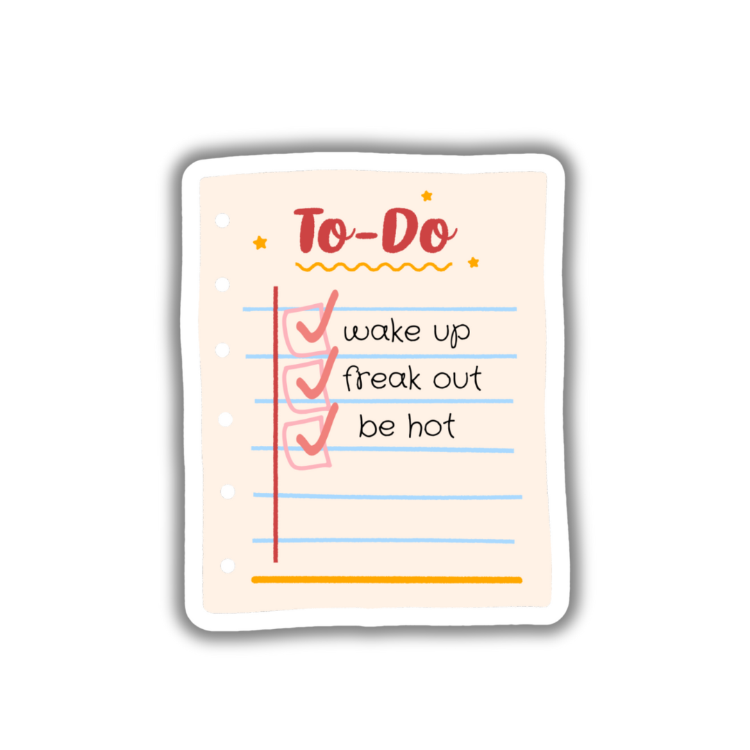 Iconic To-Do List Sticker