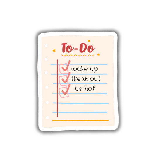 Iconic To-Do List Sticker