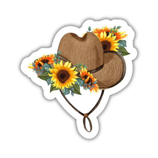 Sunflower Hat Sticker