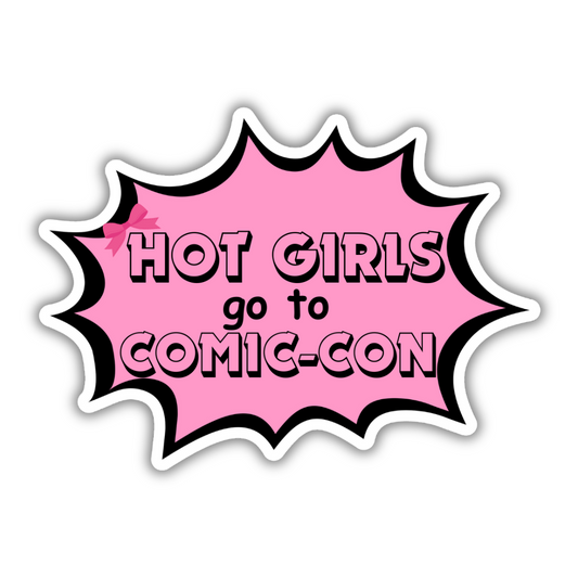 Hot Girls Go to Comic-Con Sticker