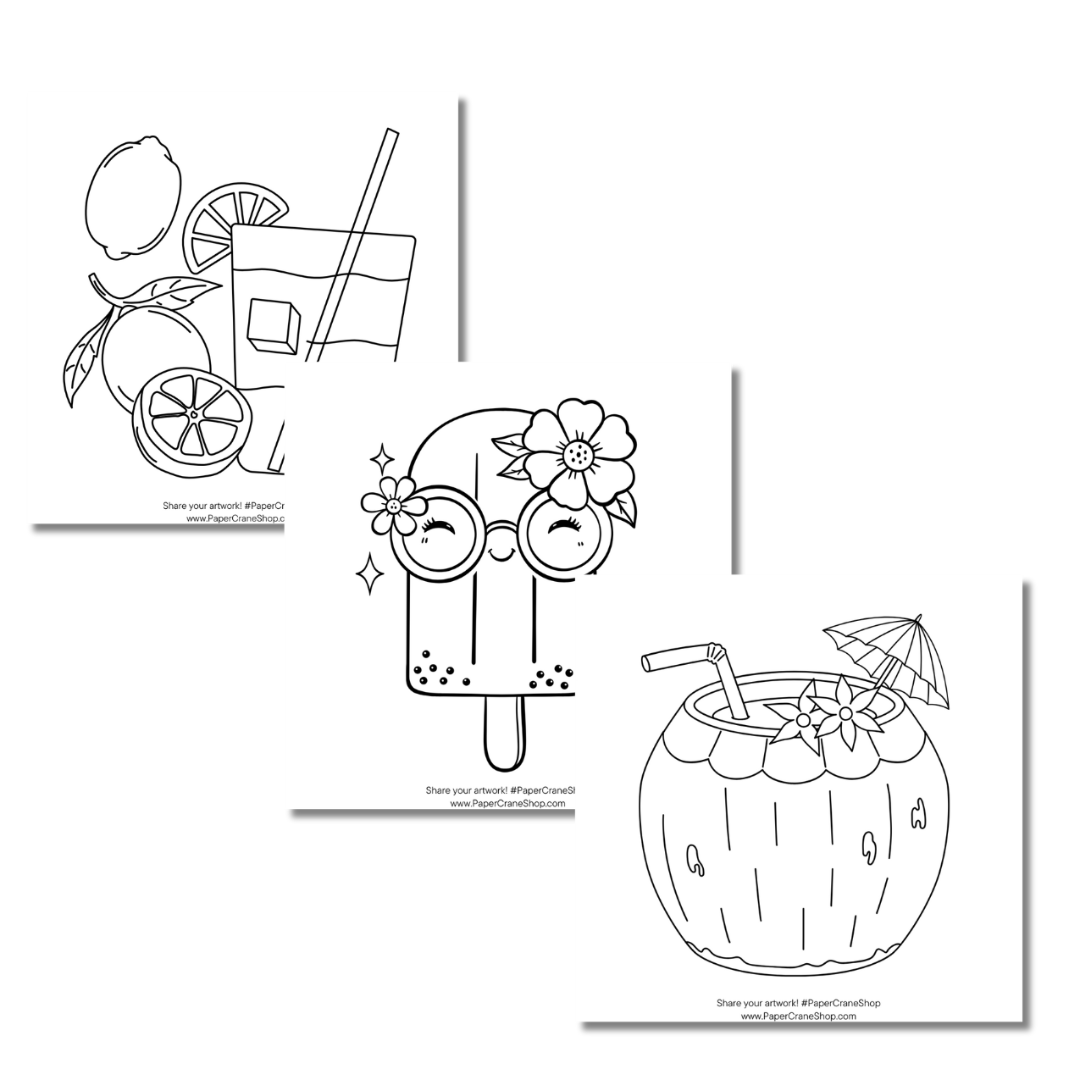 The Way Too Busy Girl's Coloring Book - Pool Party Edition