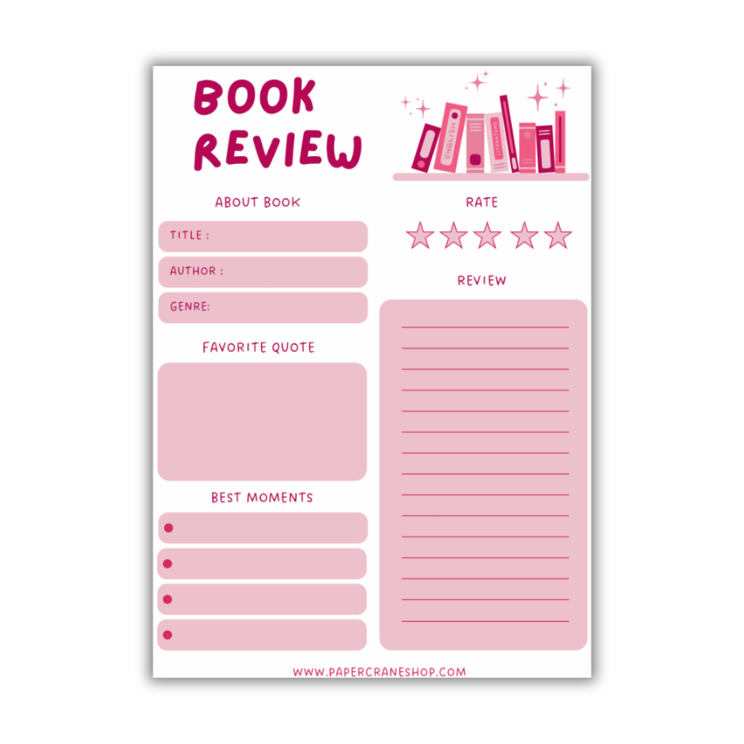 Book Review Pads