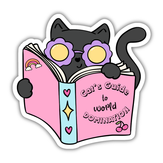 Cat's Guide to World Domination Sticker