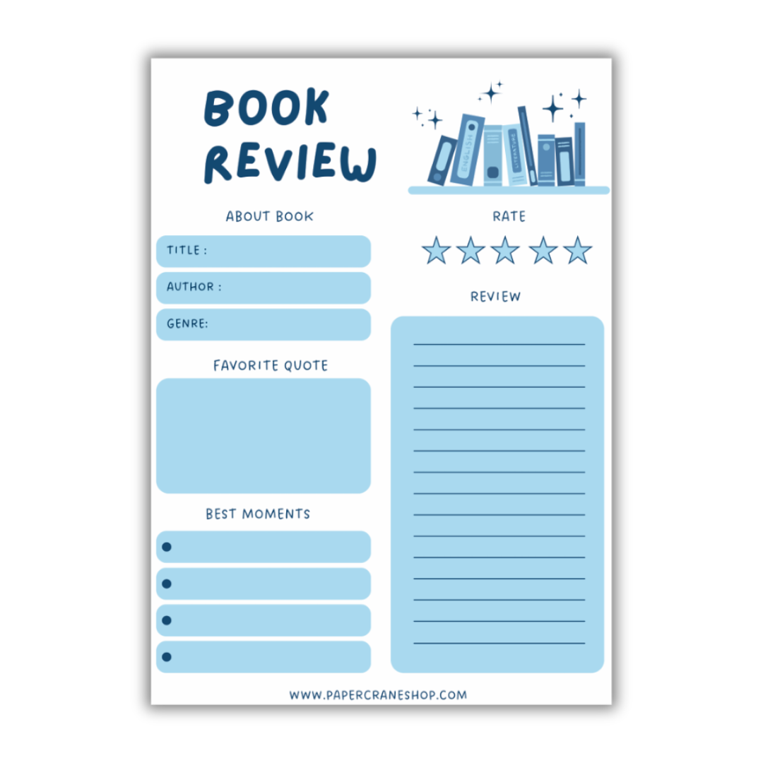 Book Review Pads