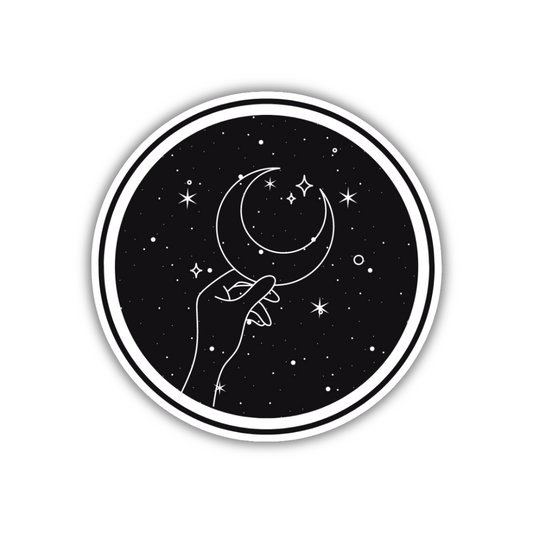 Moon in My Hands Sticker