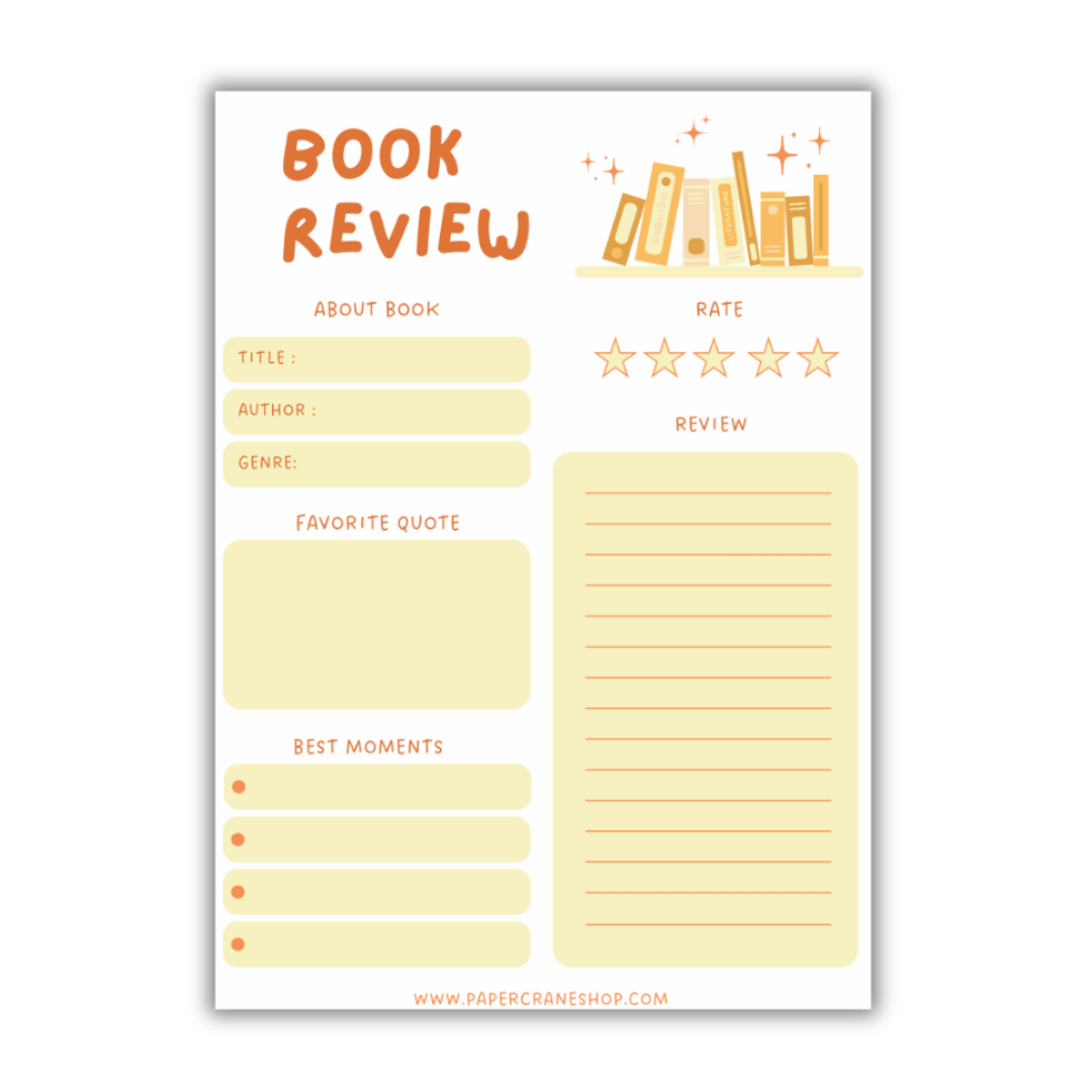 Book Review Pads