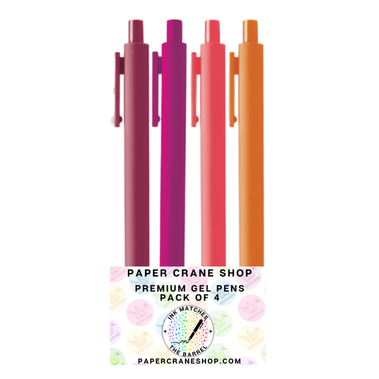 Premium Gel Pen Pack - Red