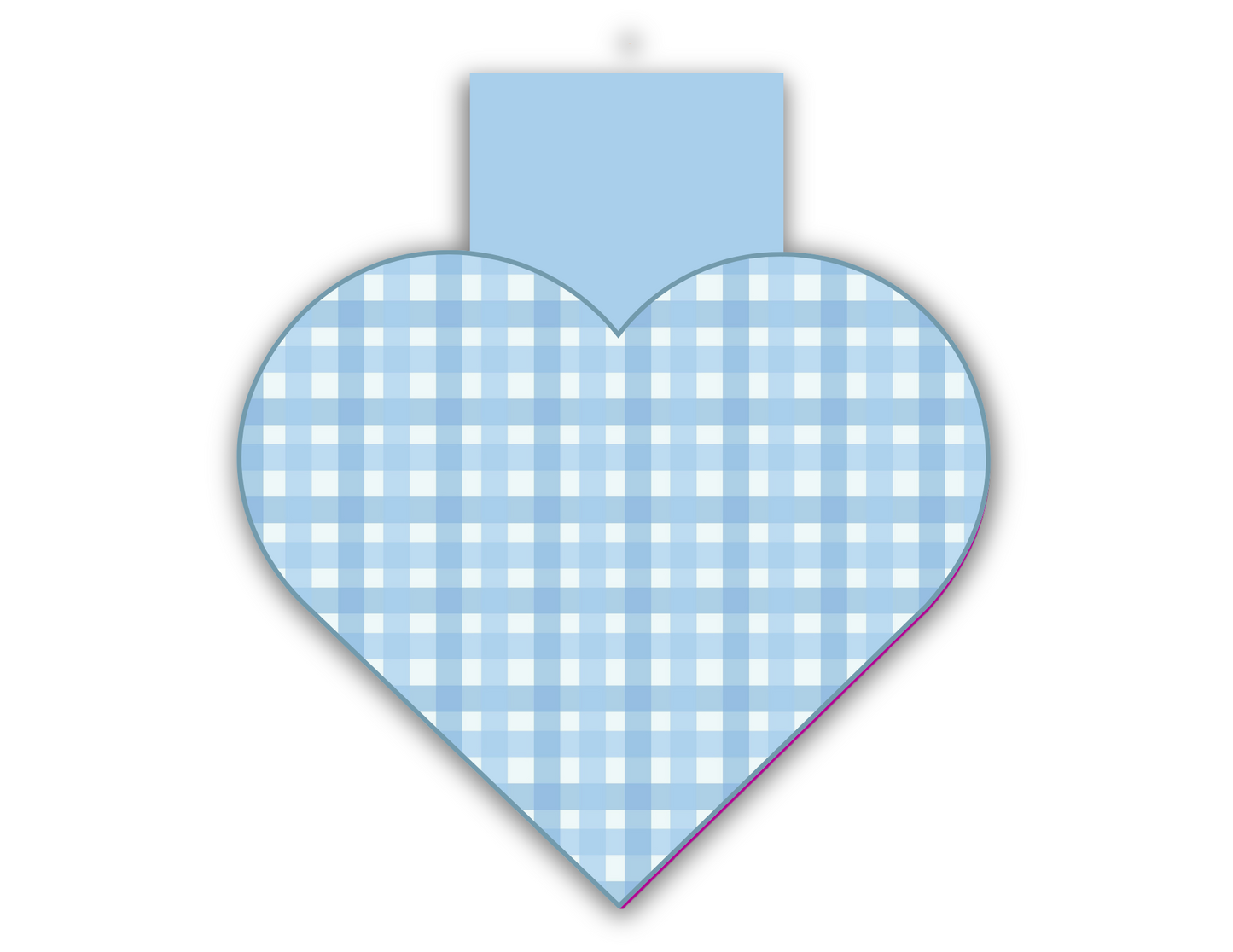 Gingham Magnetic Bookmarks