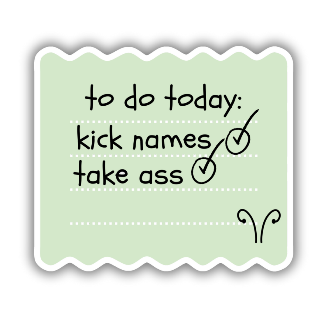 Mantis To Do List Jumbo Sticker