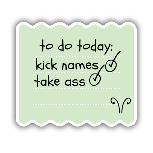 Mantis To Do List Jumbo Sticker